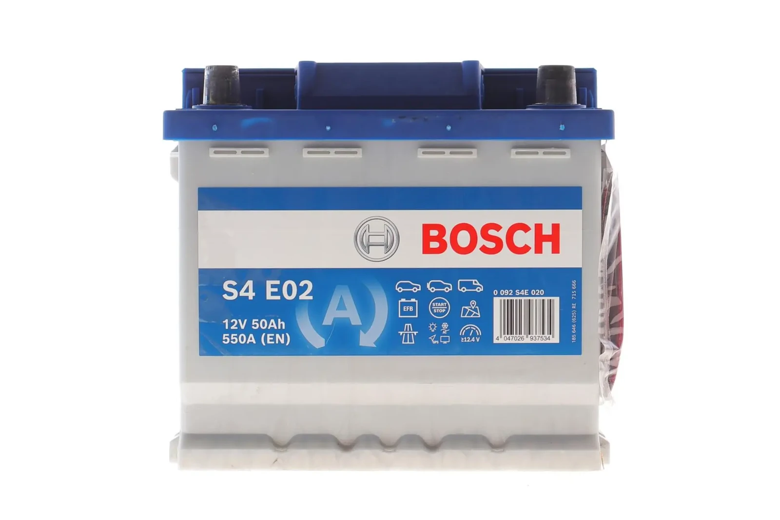 Акумулятор 50Ah-12v BOSCH EFB (S4E02) (207x175x190), R, EN550